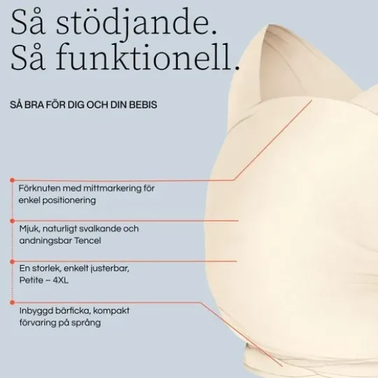 Ergobaby Aura Bärsjal Trikå Soft Black