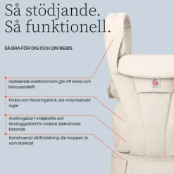 Ergobaby Omni Deluxe Cotton Bärsele Natural Beige