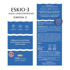 ESKIO-3 High Concentrated Omega-3 120 kapslar