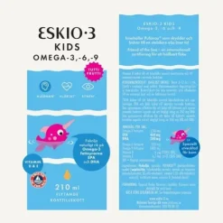 ESKIO-3 Kids Omega-3,-6,-9 Flytande 210 ml
