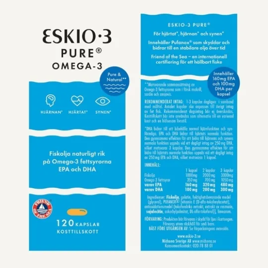ESKIO-3 Pure Omega-3 120 kapslar