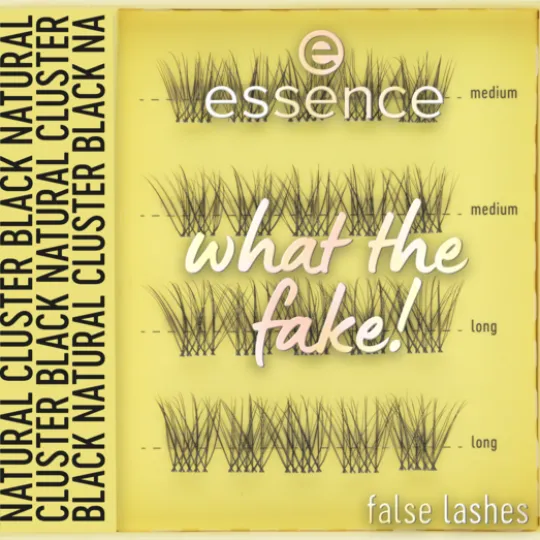 essence What the Fake! False Lashes 06 Natural Cluster Black 20 st
