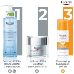 Eucerin Hyaluron-Filler + 3x Effect Day Care Dry Skin SPF15 50 ml