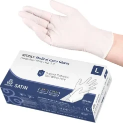 Evercare Nitrilhandskar Vit Large 150st
