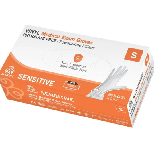 Evercare Vinylhandskar S 100 st