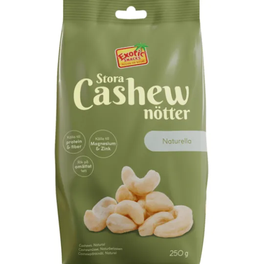 Exotic Snacks Cashew Naturella 250 g