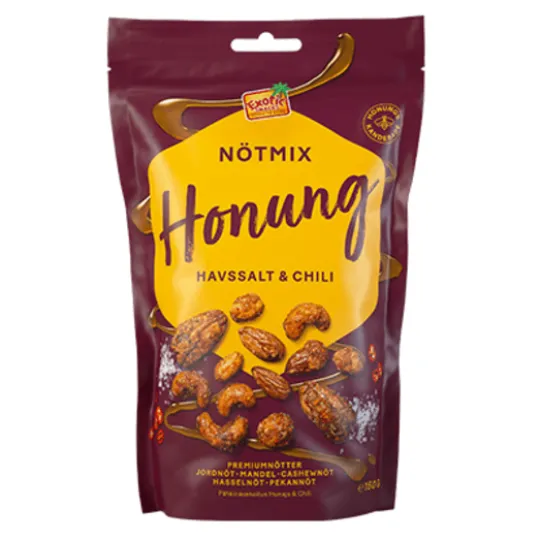 Exotic Snacks Nötmix Honung & Chili 150 g