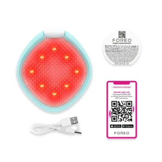 FOREO FLIP 4 Play Advanced LED Light Hairbrush Ice Ice Baby!