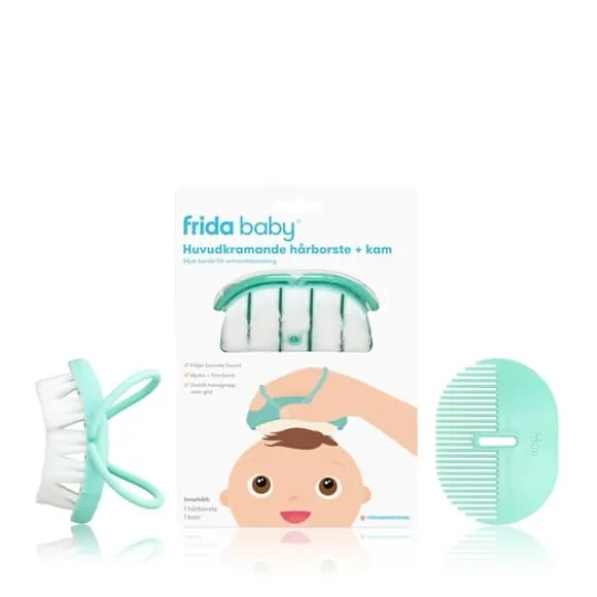 Frida Baby Huvudkramande hårborste + kam