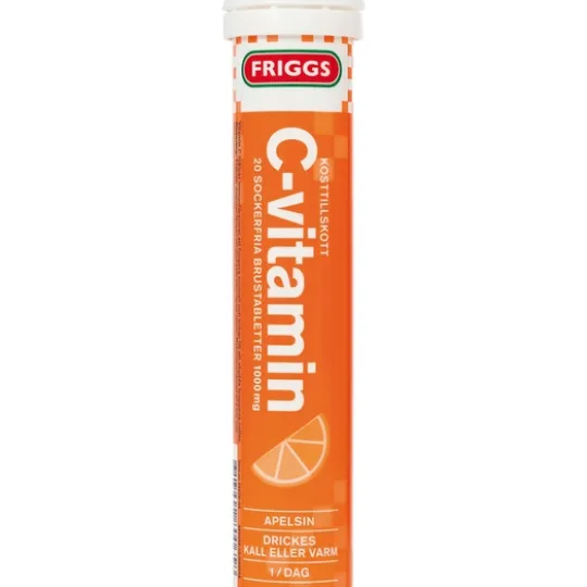 Friggs C-Vitamin Apelsin 20 Brustablettetter