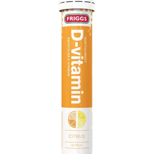 Friggs D-vitamin Citrus 20 brustabletter