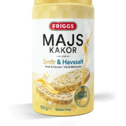 Friggs Majskakor Smör & Havssalt 120 g