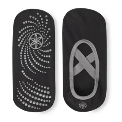 Gaiam Grippy Yoga Barre Socks Black/Grey One Size