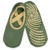 Gaiam Grippy Yoga Barre Socks Olive Haze One Size