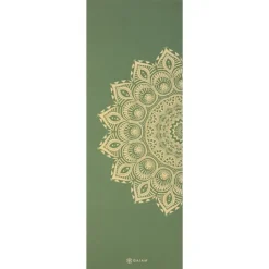 Gaiam Olive Haze Mandala Yoga Mat Printed 6 mm