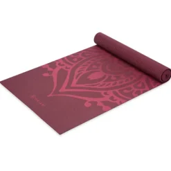 Gaiam Printed Yoga Mat Cherry Raspberry Sundial Layers 5 mm