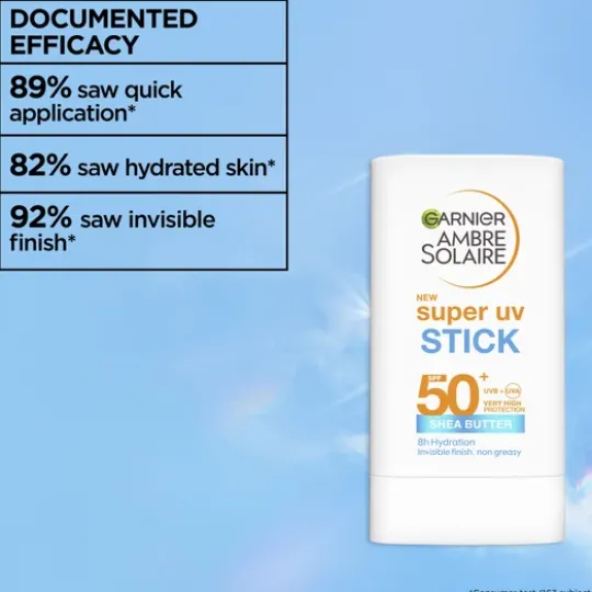 Garnier Ambre Solaire SPF50+ Super UV Invisible Solstift 18 g