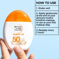 Garnier Ambre Solaire Super UV Refreshing Water Fluid 40 ml