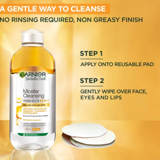 Garnier Micellar Cleansing Water-in Oil All-in-1 Micellärvatten 400 ml