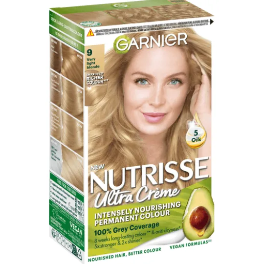 Garnier Nutrisse Ultra Créme Permanent Hårfärg 9 Very Light Blonde