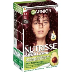 Garnier Nutrisse Ultra Créme Permanent Hårfärg 3.6 Darkest Auburn Brown