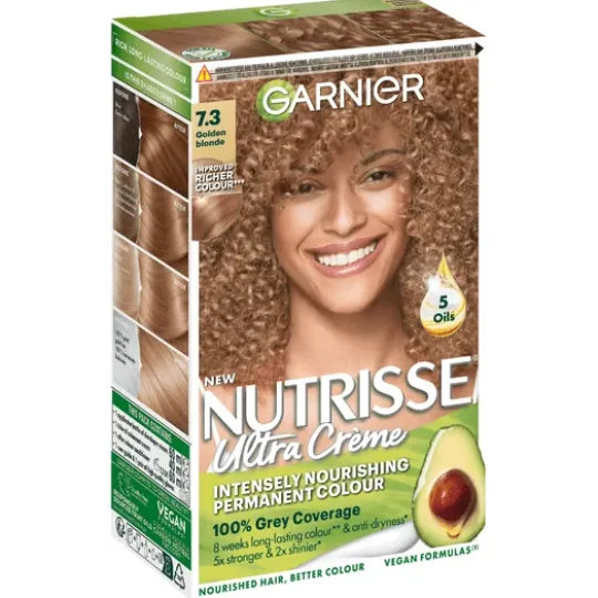 Garnier Nutrisse Ultra Créme Permanent Hårfärg 6.41 Dark Copper Blonde