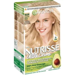 Garnier Nutrisse Ultra Créme Permanent Hårfärg 10.01 Extra Light Pearly Blonde