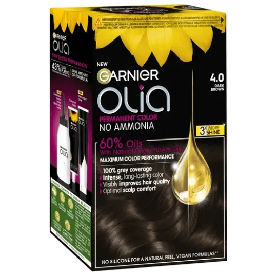 Garnier Olia Permanent Hårfärg 4.0 Dark Brown