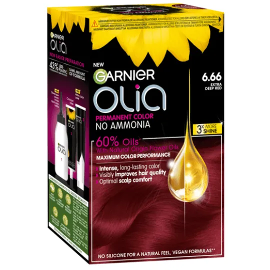 Garnier Olia Permanent Hårfärg 6.66 Extra Deep Red