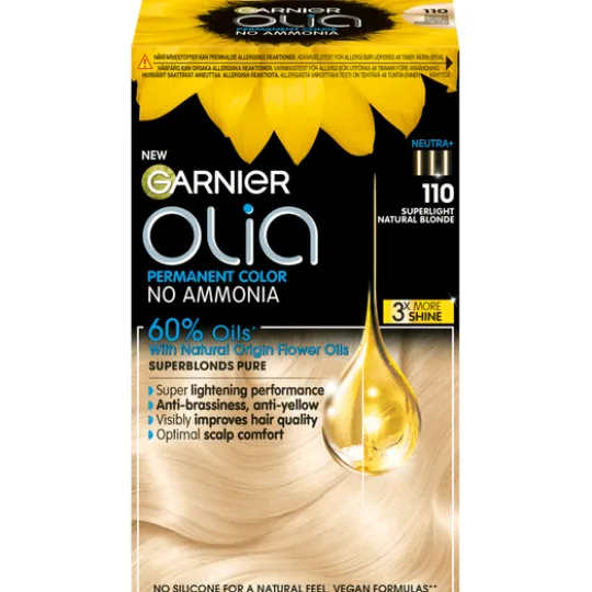 Garnier Olia Permanent Hårfärg 110 Superlight Natural Blonde