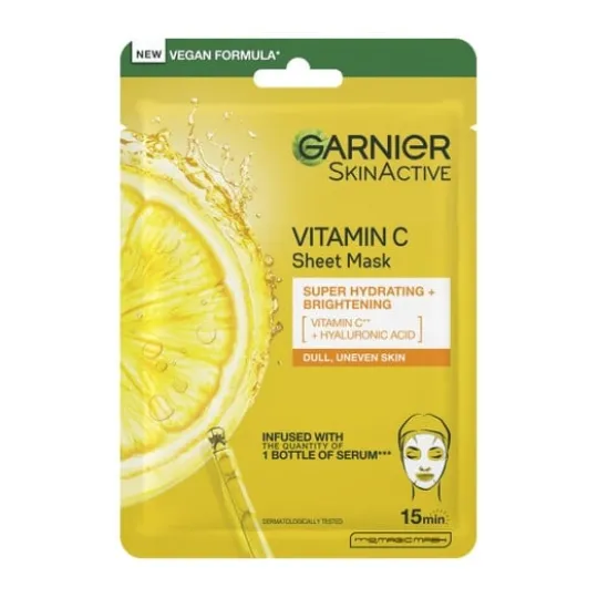 Garnier Skin Active Vitamin C Sheet Mask Super Hydrating + Brightening 28 g