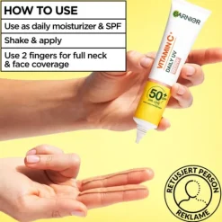 Garnier Vitamin C* Glow-Boosting Daily UV-Fluid SPF50+ Sheer Glow 40 ml