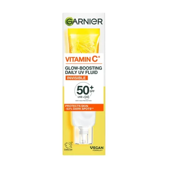 Garnier Vitamin C* Glow-Boosting Daily UV-Fluid SPF50+ Invisible 40 ml