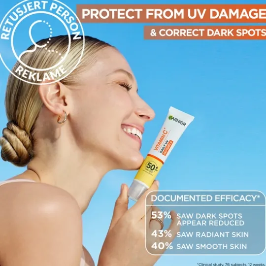 Garnier Vitamin C* Glow-Boosting Daily UV-Fluid SPF50+ Invisible 40 ml