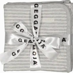 Geggamoja Babyfilt Classic Grey Mel/White 50 One Size