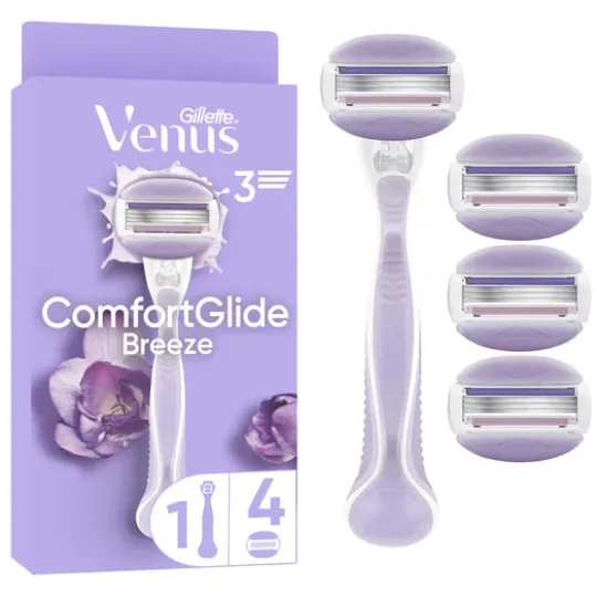 Gillette Venus ComfortGlide Breeze Rakhyvel med 4 st Rakblad