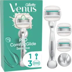 Gillette Venus Pro ComfortGlide Sensitive Rakhyvel med 3 st Rakblad