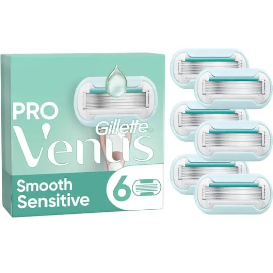 Gillette Venus Pro Smooth Sensitive Rakblad 6 st