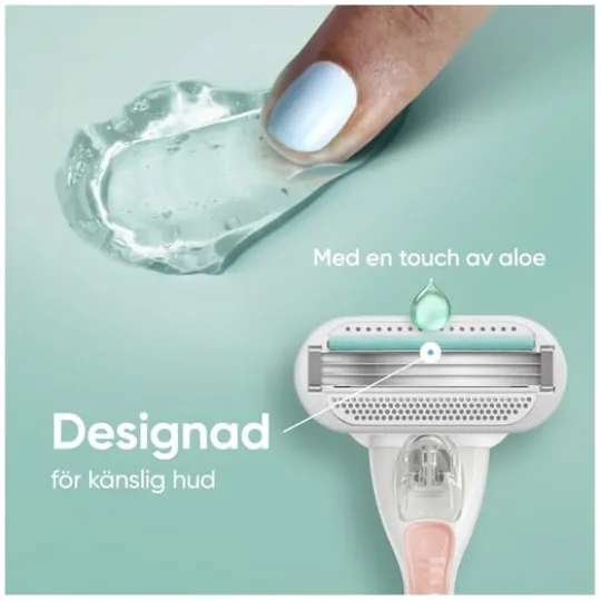 Gillette Venus Smooth Sensitive Rakblad 4 st
