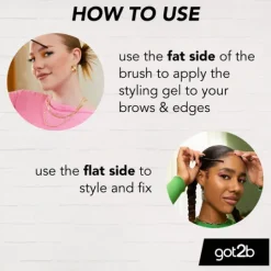 got2b Glued 4 Brows & Edges Pigmenterad Gel 2-i-1 Brun 16 ml