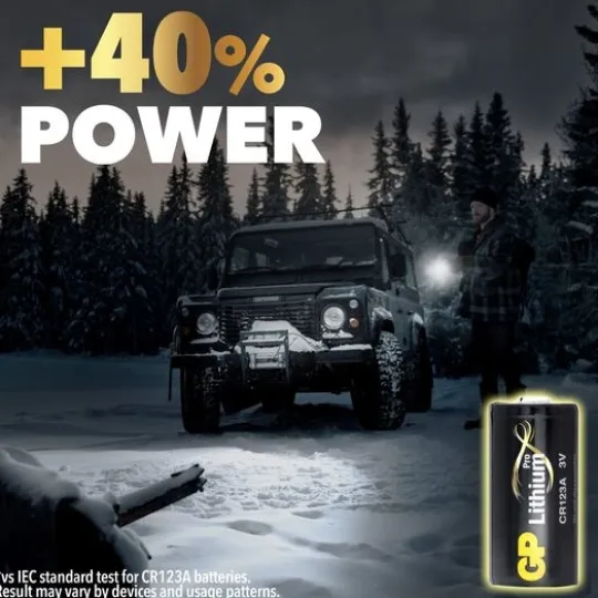 GP Batteries Lithiumbatteri CR 123A 4-pack
