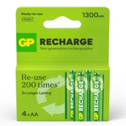 GP Batteries Recharge AA-batteri 1300mAh 4 st