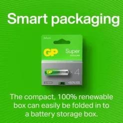 GP Batteries Super Alkaline AAA-batteri 24A/LR03 4-pack
