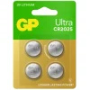 GP Batteries Ultra Litium Knappcell CR2025 4 st