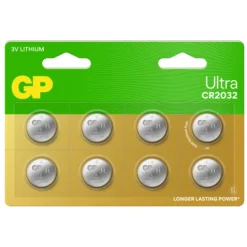 GP Batteries Ultra Litium Knappcell CR2032 8 st