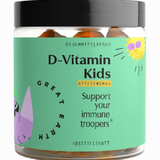 Great Earth D-Vitamin Kids 60 gummies