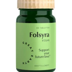 Great Earth Folsyra 400 mcg 60 tabletter
