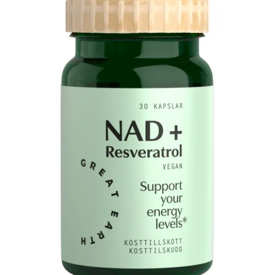 Great Earth NAD+ Resveratrol 30 kapslar