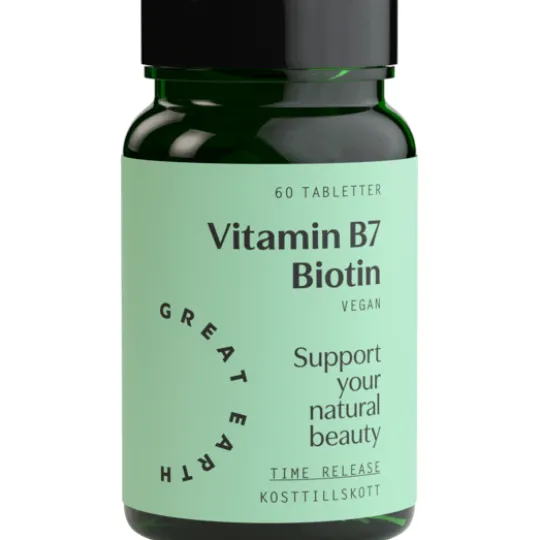 Great Earth Vitamin B7- Biotin 1000 mcg 60 tabletter