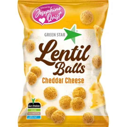 Green Star Lentil Balls Cheddar Cheese 100 g